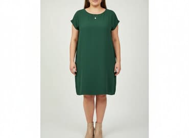 reserved sukienka butelkowa zieleń: Object, Sukienka damska, rozmiar XL — 7