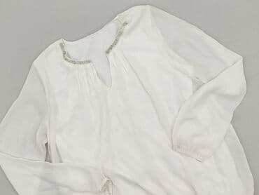 biała bluzka damska rękaw 34: Bluzka damska, rozmiar L — 1