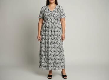 bluzki nietoperz plus size: Sukienka damska, rozmiar 3XL — 6