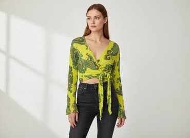 bluzki z jedwabiu naturalnego: Bluzka damska, rozmiar S — 5