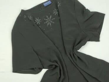 czarne obcisła bluzki z długim rękawem: Fashion, Жіноча блуза, розмір 5XL — 1