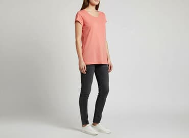 koszulka real rozowa: Fransa, T-shirt damski, rozmiar L — 7