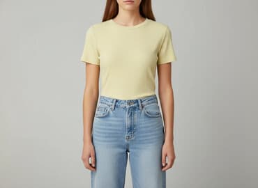 h m t shirt women: H&M, T-shirt damski, rozmiar S — 7