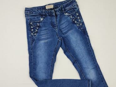 czerwone sukienki swiateczne: Jeans, Next, 10 years, 134/140, condition - Very good — 1