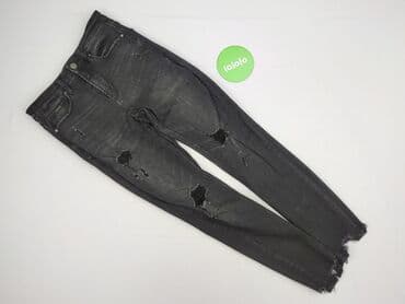 spodnie z dziurami wysoki stan: Stradivarius, Jeansy damskie, S — 2