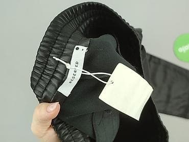 dresy czarne: Spodnie materiałowe damskie, rozmiar M — 4