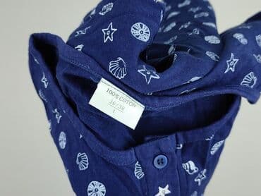 niebieskie sukienki plus size: Bluzka damska, rozmiar M — 4
