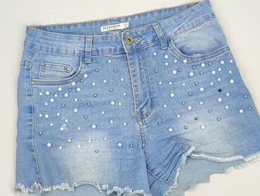 szerokie krótkie spodenki jeansowe: Shorts for women, size L — 2