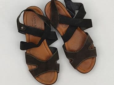 lasocki kozaki na koturnie: Sandały damskie, 38 — 1