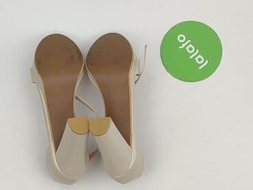 czerwone sandały na słupku ccc: Sandały damskie, 37 — 6