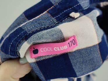 woskowane spodnie stradivarius: Shirt 15 years, condition - Very good, pattern - Cell, color - Blue — 4