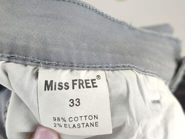 szare jeansy damskie stylizacje: Spodnie materiałowe damskie, rozmiar XL — 5