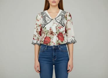 bluzka w kwiaty new yorker: Bluzka damska, rozmiar S — 6