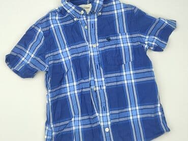 Kids' Clothes: Shirt 10 years, condition - Very good, pattern - Cell, color - Blue — 1