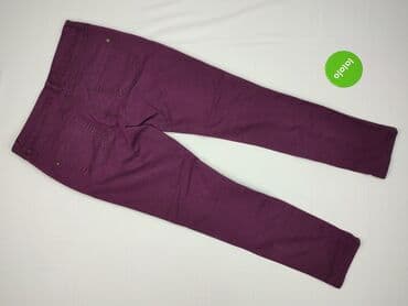 fioletowe jeansy damskie: Spodnie materiałowe damskie, rozmiar M — 3