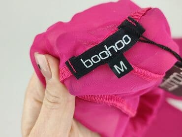 neonowe spodnie damskie: Boohoo, Spodnie materiałowe damskie, rozmiar M — 4