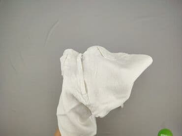 białe lniane spodnie zara: Spodnie materiałowe damskie, rozmiar M — 5