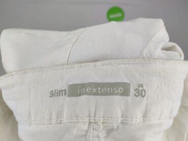 biała obcisła koszulka: In Extenso, Jeansy damskie, rozmiar M — 4