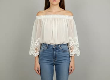 bluzki ażurowe allegro: Fashion, Women's blouse, size S — 1