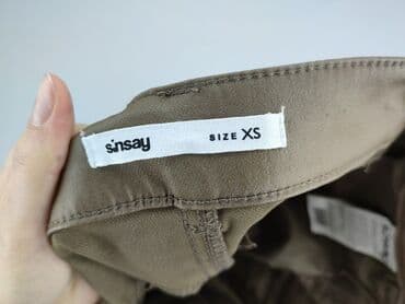 sinsay spodnie bezowe: Spodnie materiałowe damskie, rozmiar XS — 4