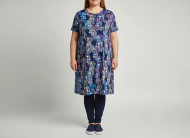 ubrania dla 50 latki: Sukienka damska, rozmiar 6XL — 7