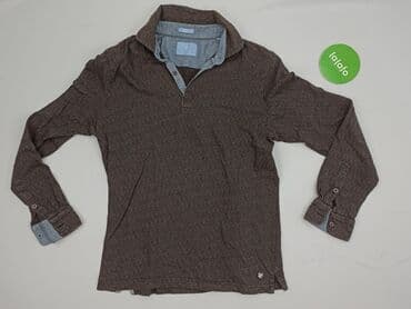 brazowe spodnie woskowane: Pierre Cardin, Koszulka polo dla mężczyzn, M — 2