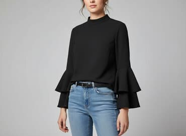 tęczowa bluzki damskie: Indigo, Bluzka damska, rozmiar S — 6