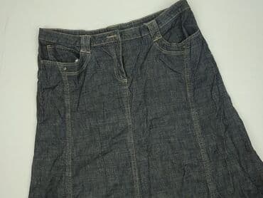 jeansowe trapezowe spódniczka: Spódnica damska, rozmiar 4XL — 1