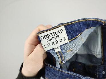 primark torebka: Spodnie jeansowe, 11 lat, 140/146, stan - Bardzo dobry — 4