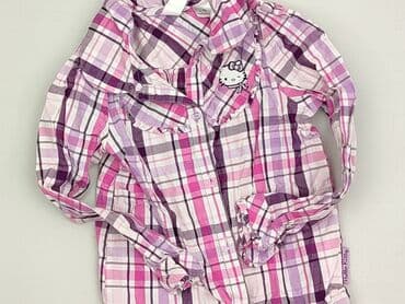 okee sukienka: Shirt 5-6 years, condition - Very good, pattern - Cell, color - Pink — 1