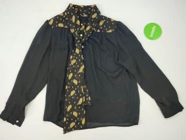 czarne szyfonowa bluzki: Women's blouse, size M — 3