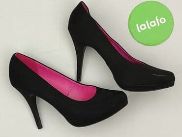 czerwone sandały na słupku ccc: Półbuty damskie, rozmiar 41 — 4