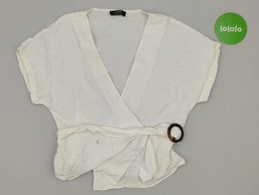 bershka marynarka w kratę: Bershka, Bluzka damska, L — 2