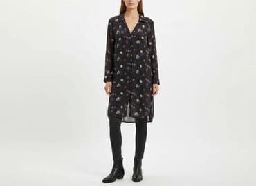 asos sukienka ze stojka: Black, Sukienka damska, rozmiar M — 6