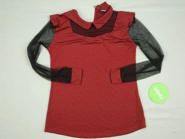 czarne bluzki z przezroczystymi rękawami: Bluzka damska, rozmiar XL — 3