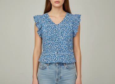 terranova spodnie z wysokim stanem: Terranova, Bluzka damska, rozmiar S — 6