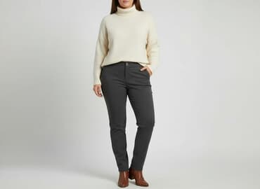 piżamy damskie allegro: Freesia, Spodnie materiałowe damskie, rozmiar 3XL — 6