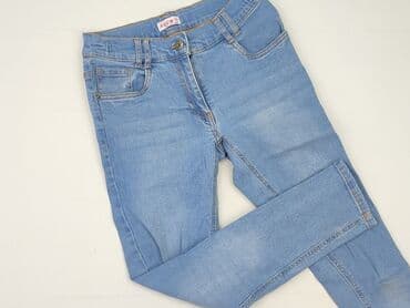 stradivarius spodnie woskowane: Spodnie jeansowe, Young Style, 12 lat, 146/152, stan - Idealny — 1