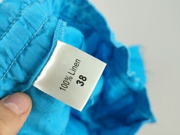 zara spodnie damskie len: Material trousers for women, size M — 5