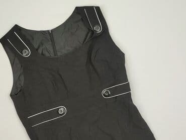 sukienka biała z czarnymi wstawkami: Sukienka damska, rozmiar S — 2