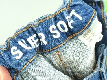 eleganckie bluzki wyszczuplające: Denim pants, H&M, 6-9 months, condition - Very good — 5