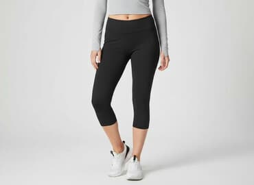 legginsy sportowe damskie duże rozmiary: Basic, Legginsy Sportowe damskie, rozmiar L — 7
