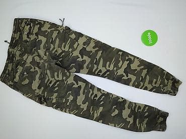 Męskie spodnie joggery cargo w moro - Krój: jogger/cargo, nogawki — 3