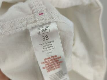 biale szerokie jeansy: F&F, Jeansy damskie, rozmiar M — 4
