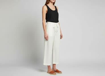 h m spodnie z rozszerzanymi nogawkami: H&M, Spodnie 3/4 damskie, rozmiar XS — 1