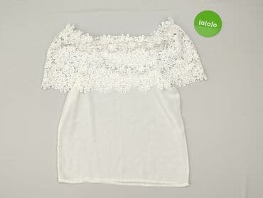 biala bluzka na jedno ramie: Bluzka damska, rozmiar S — 3