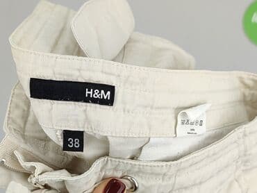 białe spodenki damskie hm: H&M, Szorty damskie, rozmiar M — 4