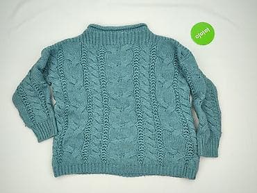 sweter turkusowy: Sweter damski, rozmiar 5XL — 5