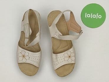 sandały koturna ccc: Sandals for women, size 41 — 2