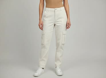 spodnie cargo damskie hm: H&M, Spodnie materiałowe damskie, rozmiar M — 6